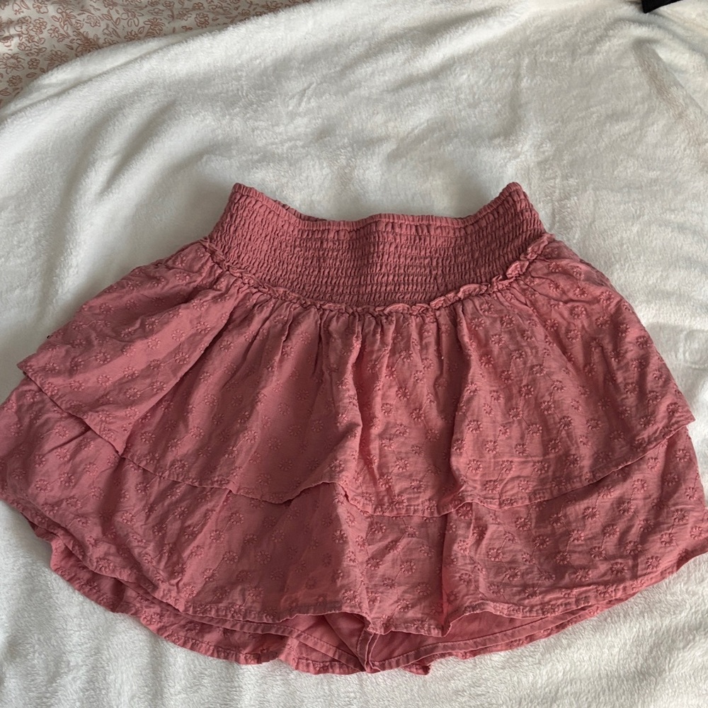 Hollister Pink Layered Skater Skirt